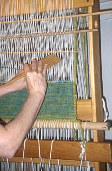 Weaving closeup